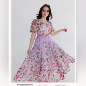 NWT L Noliabae Haze Dress in Purple